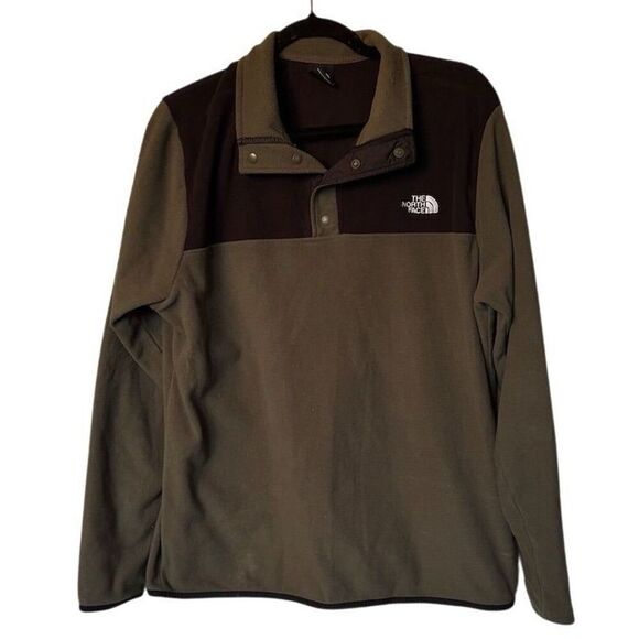 The North Face Other - The North Face Men's Snap-Neck Fleece Pullover Green Size L